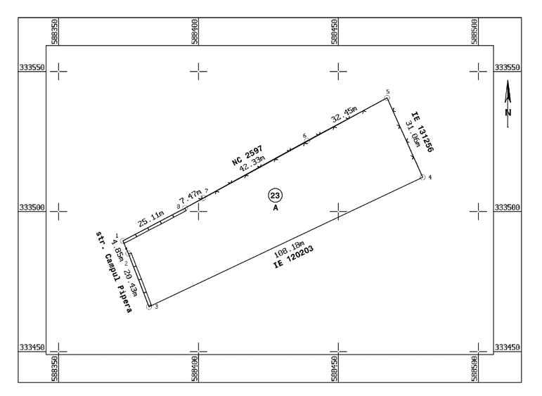 Pipera, Câmpul Pipera, 3.022 mp, intravilan, construcție, deschidere 25m - 3