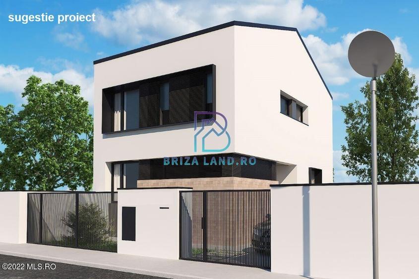 Bucurestii Noi, parcul Basilescu, teren 360mp, deschidere de 12m. - 1