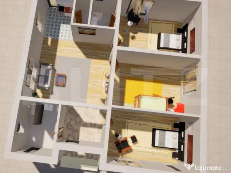 DE VANZARE---CASA IN CARTIER IZVOR , PE PARTER LA DOAR 185.0 - 1