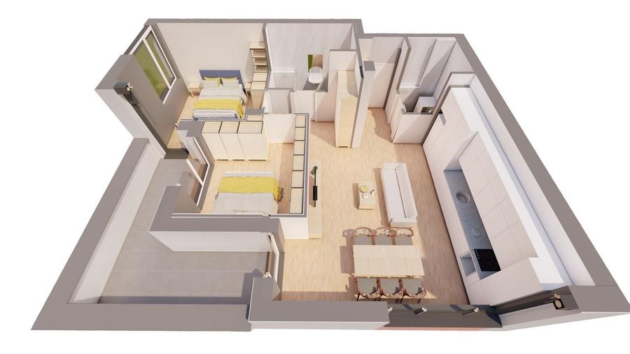 De vanzare PENTHOUSE &icirc;ntr-un bloc nou marca ARED Comision 0% - 1