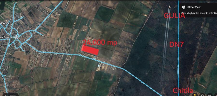 Teren rezidential 24.000 mp Sabareni - 1
