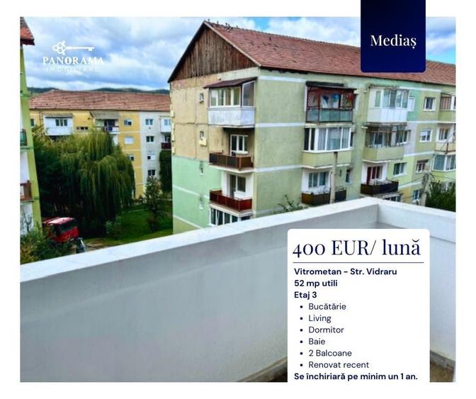 Apartament de închiriat Vitrometan Medias - 2 camere, mobilat - 2