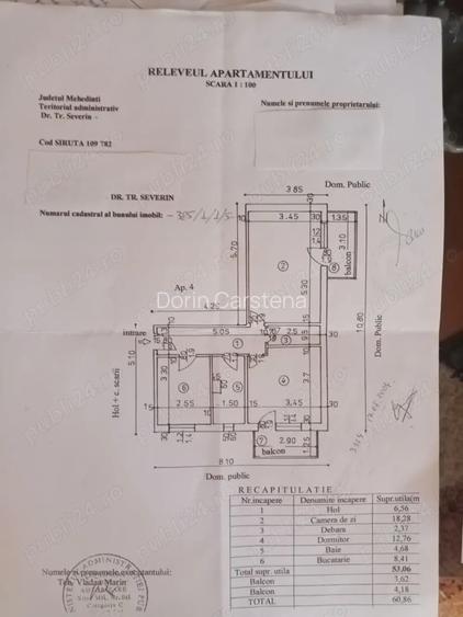 Vand apartament 2 camere