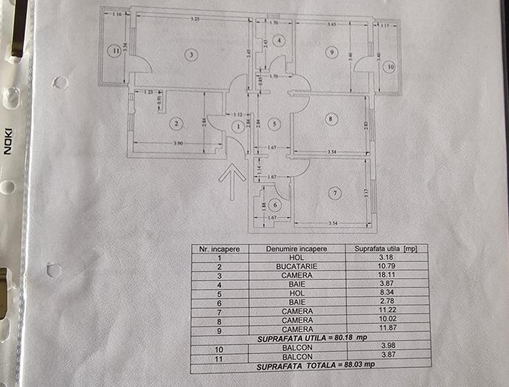 Apartament 4 camere de vanzare str Soveja, etaj 1 - 11