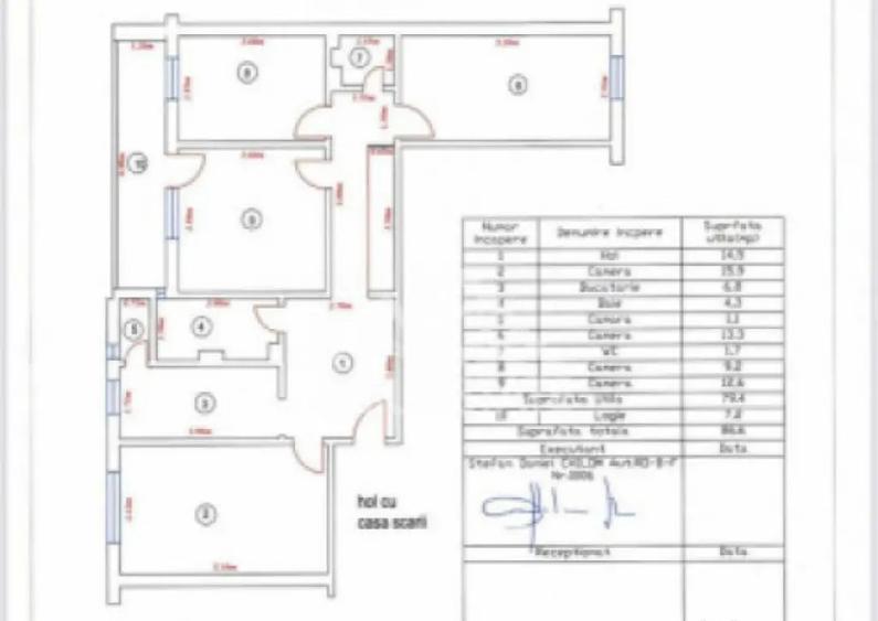 Apartament 4 camere decomandate Vasile Aaron - 3