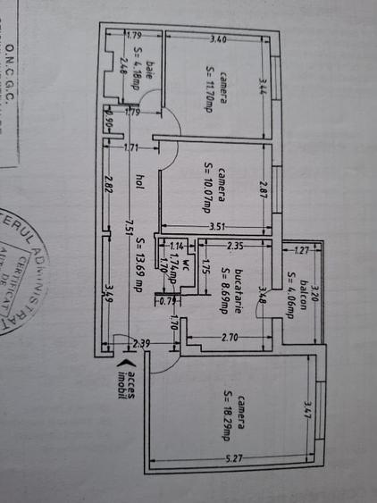 Apartament-Ct- Tomis 3, 72 m2 utili cu balcon inclus - 1