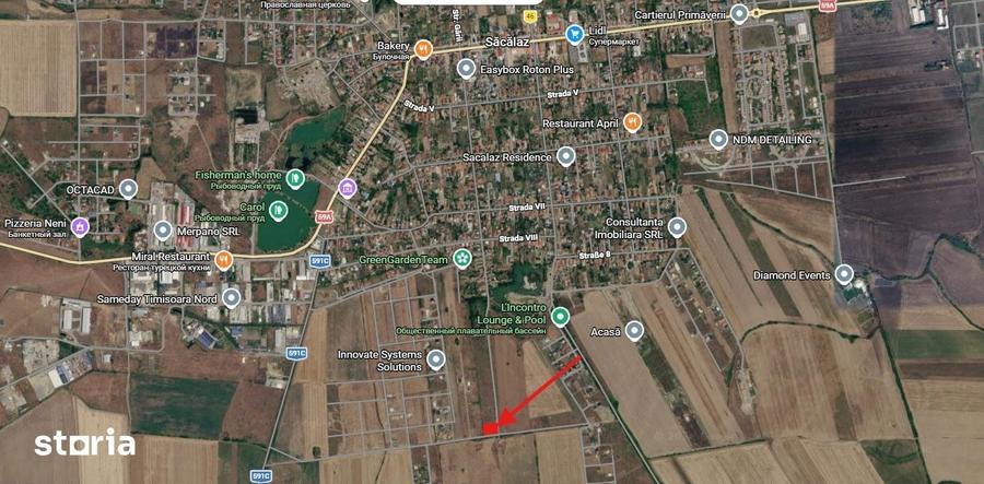 Teren de 642 mp, în Săcălaz