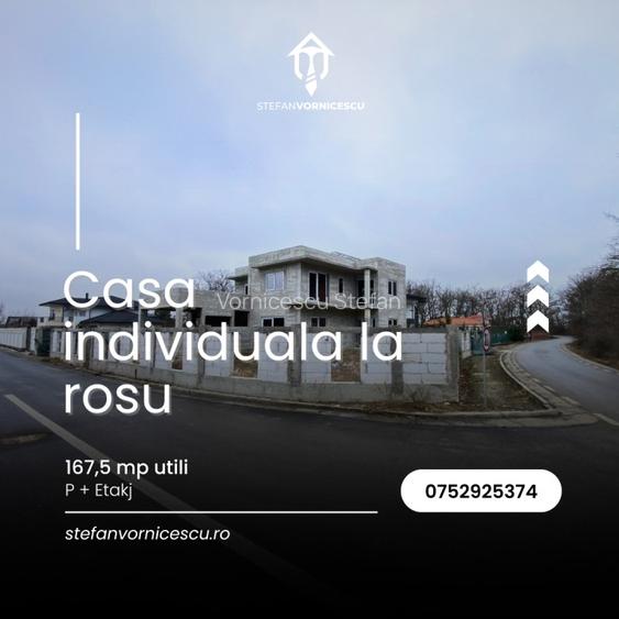 CASĂ INDIVIDUALĂ DE VANZARE - LA ROȘU | 167 MP UTILI | 4 CAMERE