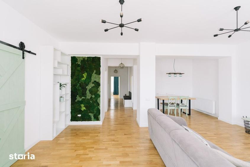 Apartament cu 3 camere, mobilat în Domenii