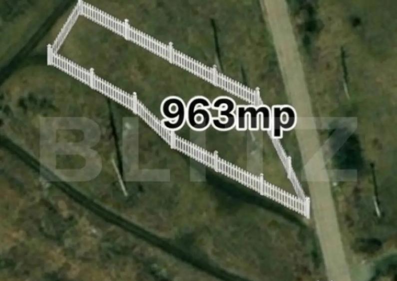Exclusivitate! Teren intravilan 963 mp, 2 fronturi, View Pan - 1