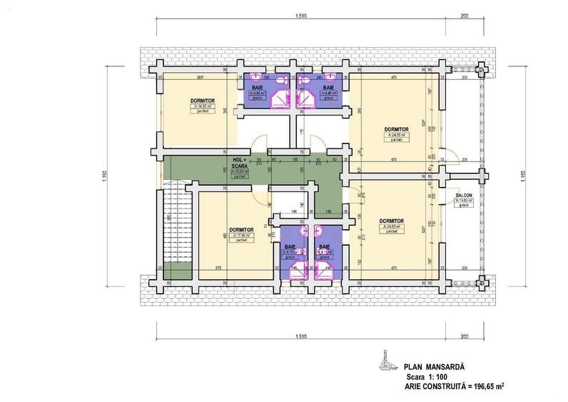 Vand cabana lemn rotund - 2