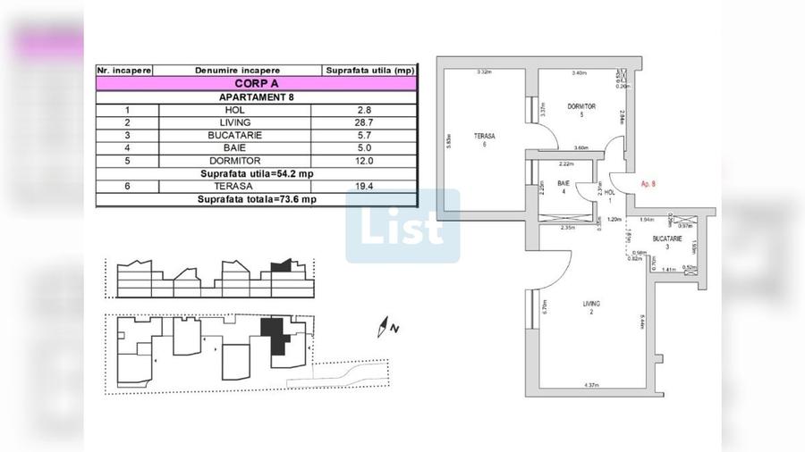 Apartament cu 2 camere decomandat în Brașovul Vechi