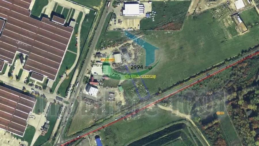 Baia Mare, teren intravilan, zona industriala, suprafata 2994 mp, zona ITALSOFA - 1