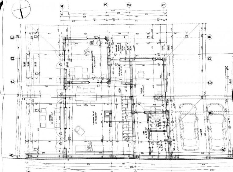 Braytim casa parter (3cam) + casa P+1E rosu (5cam) - teren 1942 mp - 20