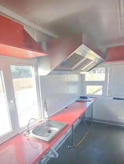 Container Food Truck 8m complet utilat HORECA premium | Convectomat | Cimbali | AC | CCTV - 7