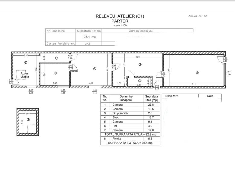 Barbu Vacarescu Kaufland,Ramuri Tei,179 mp Teren,P+M 200 mp SC - 11