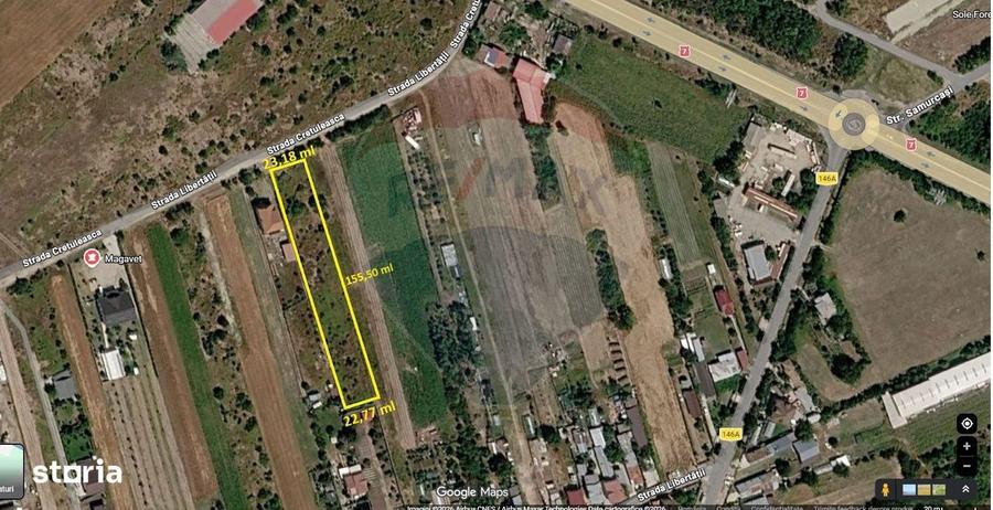Teren 3,700mp Gulia/DN7 -20 km fata de Pta Victoriei -ideal investitie - 2