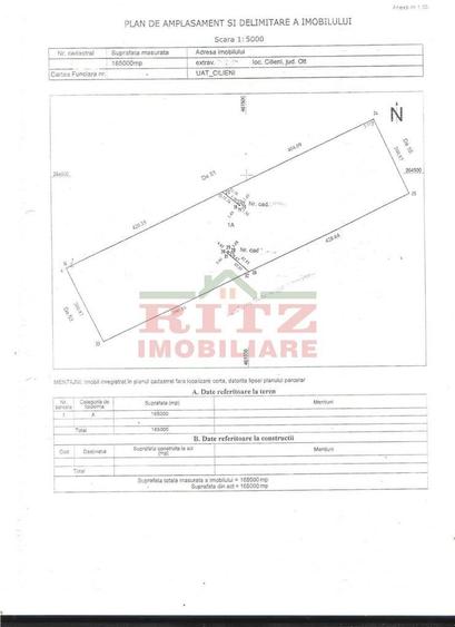 Teren 16,5 HA Cilieni-compact,acces 3 drumuri, acte la zi - 1