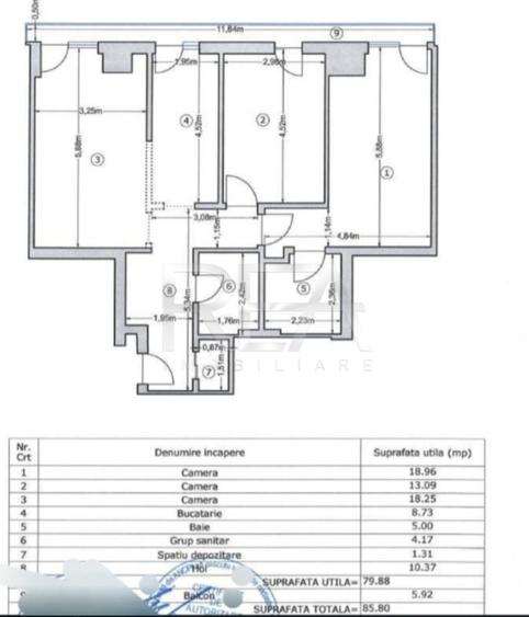 3 camere, 86mp, et 1/11, parcare-Moghioros Park Residence - 14