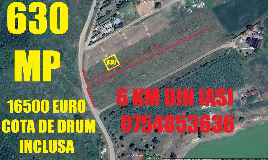 BUCIUM , 6 KM DIN IASI , teren perfect plan , 99.999 % acces pe asfalt - 12