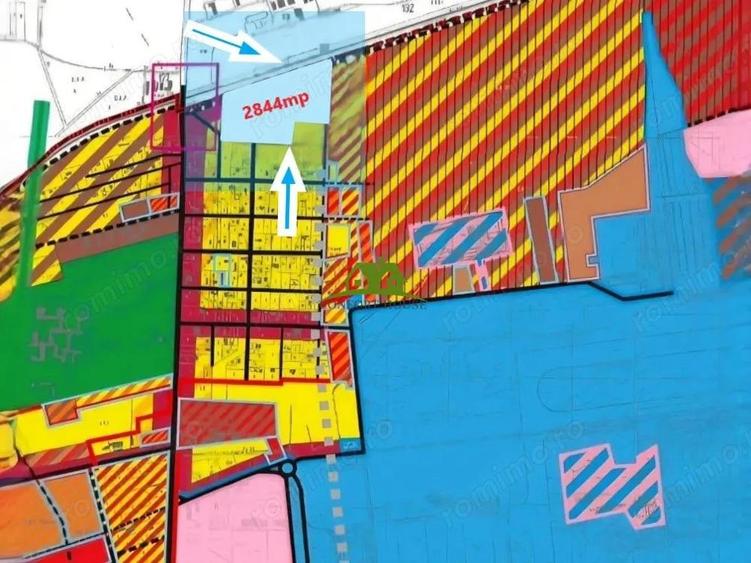 Otopeni intravilan 2.844 mp, col? stradal, deschidere dubla - C.U. - 1