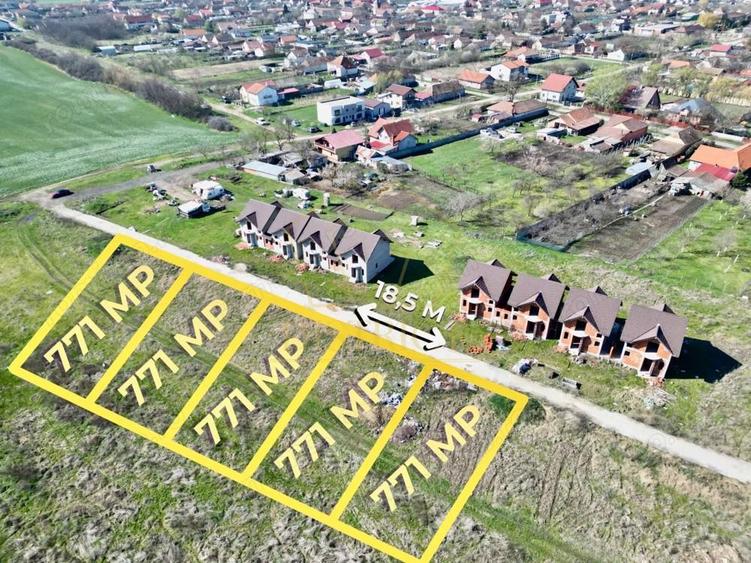 Parcele teren intravilan duplex/ case insiruite 771mp | Covaci - 4