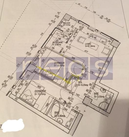 VANZARE 2 CAMERE | DECOMANDAT | ZONA - NERVA TRAIAN - 27