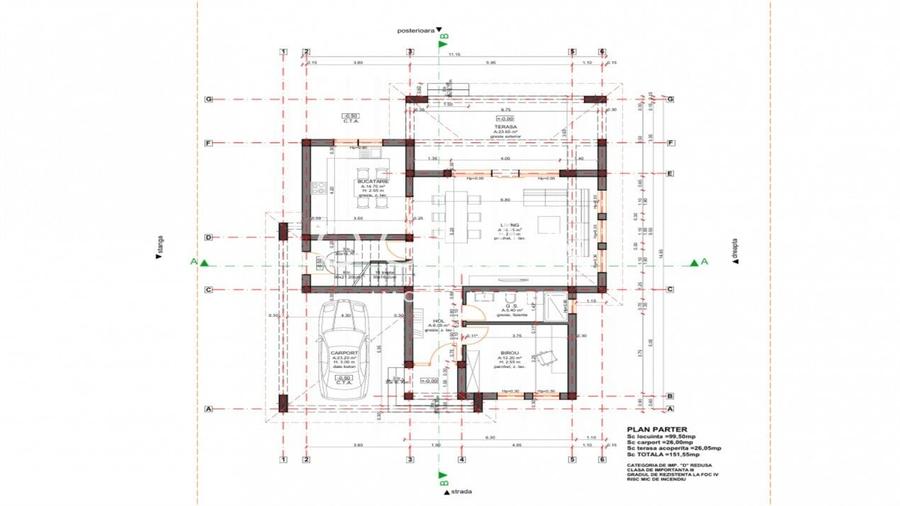Casa individuala 5 cam, teren 525 mp, carport, Calea Cisnadiei - 7
