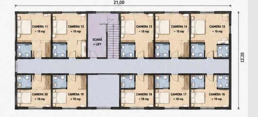 Apartament cu 4 camere decomandat în Florești