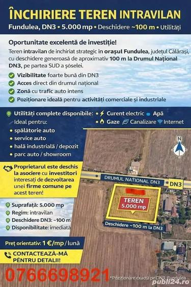 Teren de 5000 mp, în Central