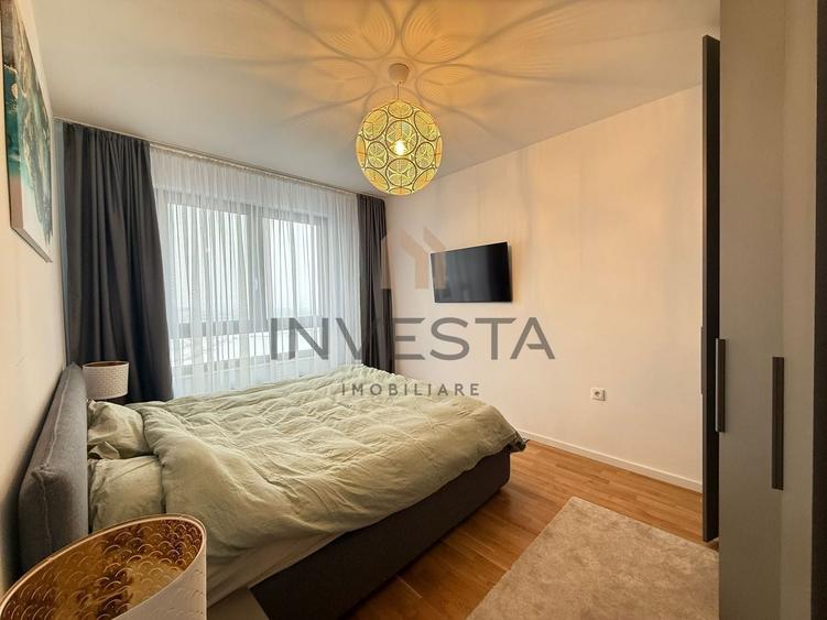 Apartament cu 2 camere semidecomandat, mobilat în Între Lacuri