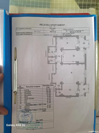 Apartament cu 3 camere decomandat în Central