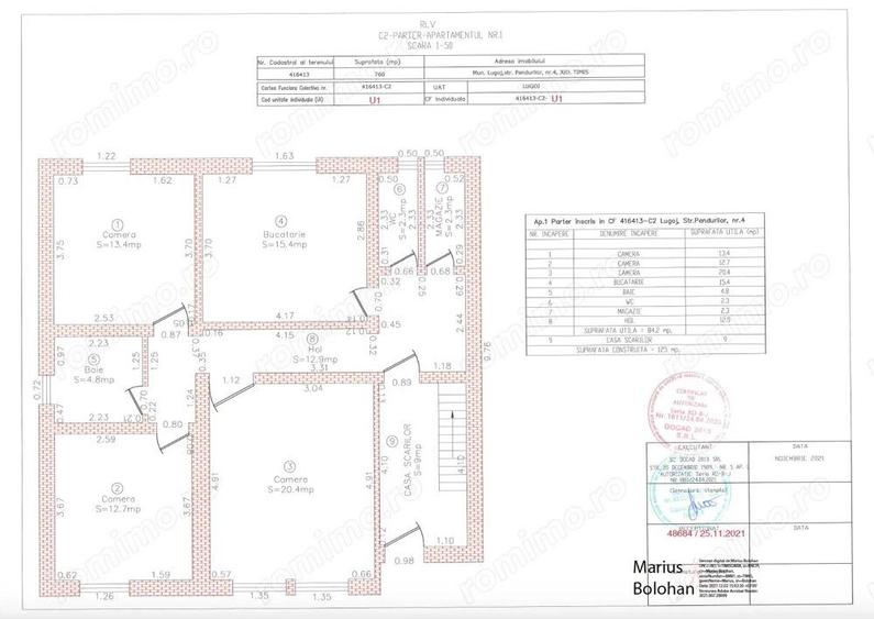 Complex rezidential 4 apartamente cu 3 cam zona centrala investitie, locuit - 9