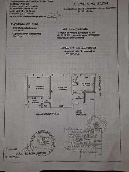Apartament 2 camere strada Mircea cel Batran zona Tomis II - 2