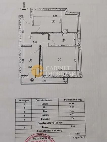 2 CAMERE DECOMANDAT - MOARA DE VANT - BLOC NOU INTABULAT - ETAJUL 2 - 8