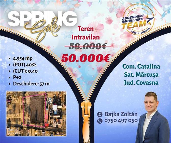 FILM! 4.554 mp intravilan, PUZ: locuinta,afacere,productie,satul Marcusa, deschi - 9