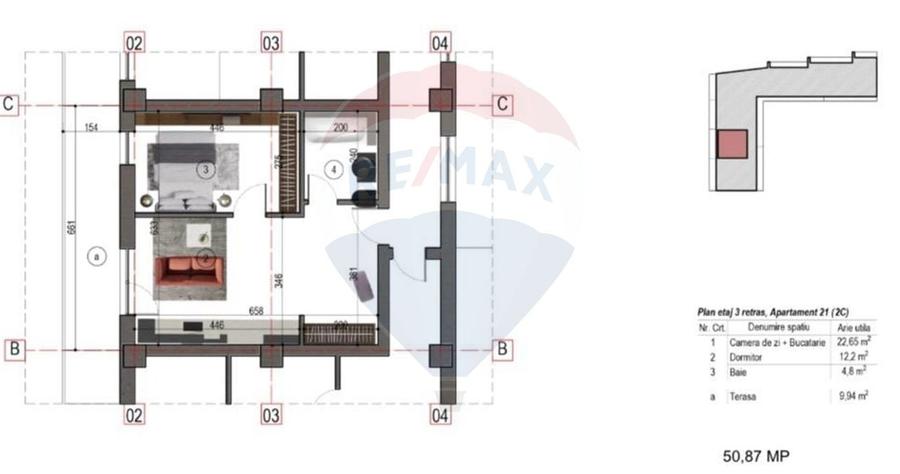Investiție 2 camere Malul Spart - ROI 6.8%, bloc boutique 23 unități - 7