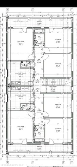 Apartament cu 3 camere decomandat în Central