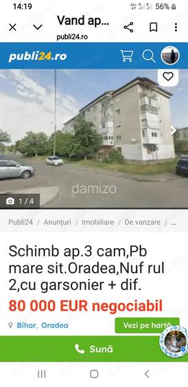 Vand 5 8 parte din ap.3cam.