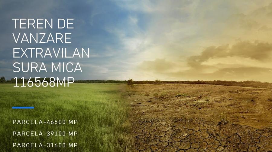 Teren extravilan de vanzare  11 HECTARE Sura Mica! - 1