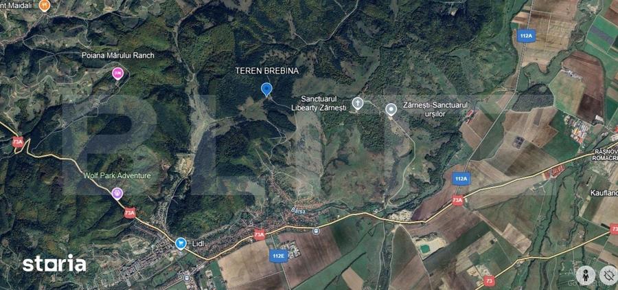 Teren de 1861 mp, în Brebina