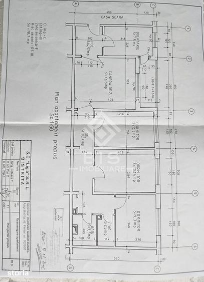 Apartament cu 4 camere decomandat în Central