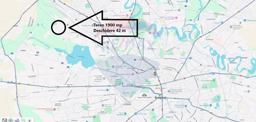 Teren de vanzare Strada Sculptorilor Giulesti, 1900 mp, deschidere 42m - 2