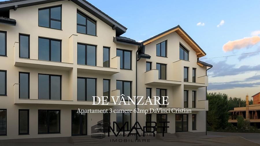 Apartament 3 camere 62mp cartier Davinci Cristian - 1