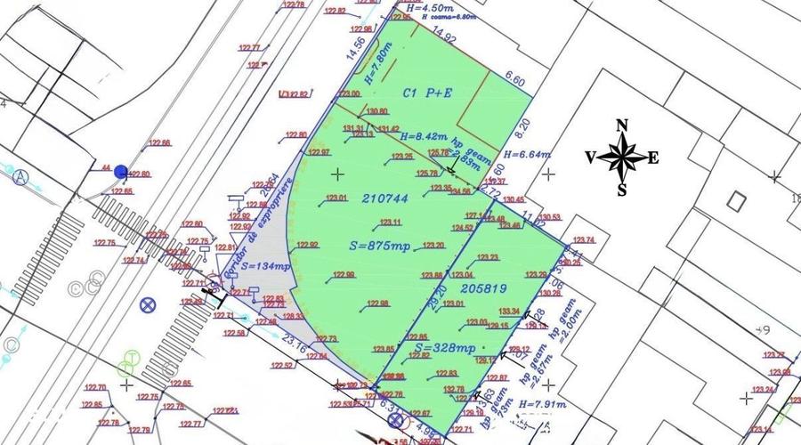 Teren ultracentral cu proiect P+8E avizat CMUAT | Dublu Front - 1
