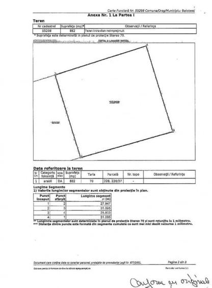 Teren Intravilan Balotesti | Utilitati | 882mp | Padure - 2