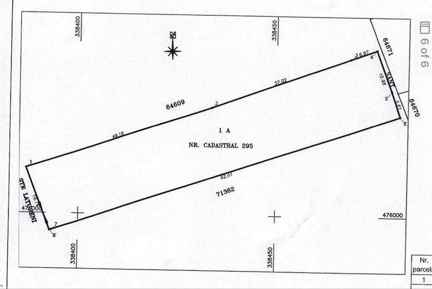 Teren Intravilan 1571 mp,Hunedoara str Latureni, - 1