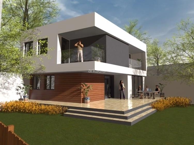 Vilă individuală în faza de proiect – 5 min de Lacul Morii teren  474m2