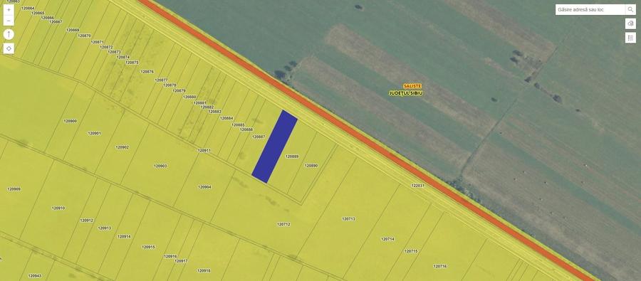 Teren intravilan 3.000 mp intre Saliste si Sacel / jud. Sibiu - 3