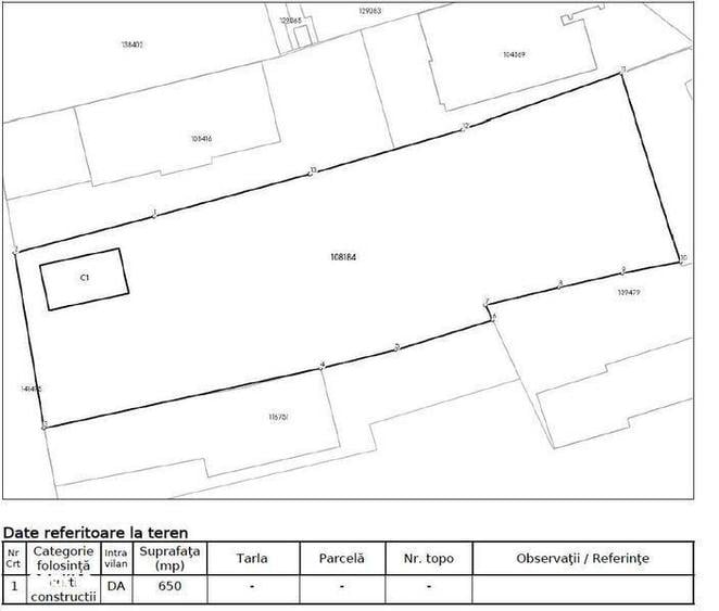 Teren Constructii 625 mp cu utilitati Dogariei - 2
